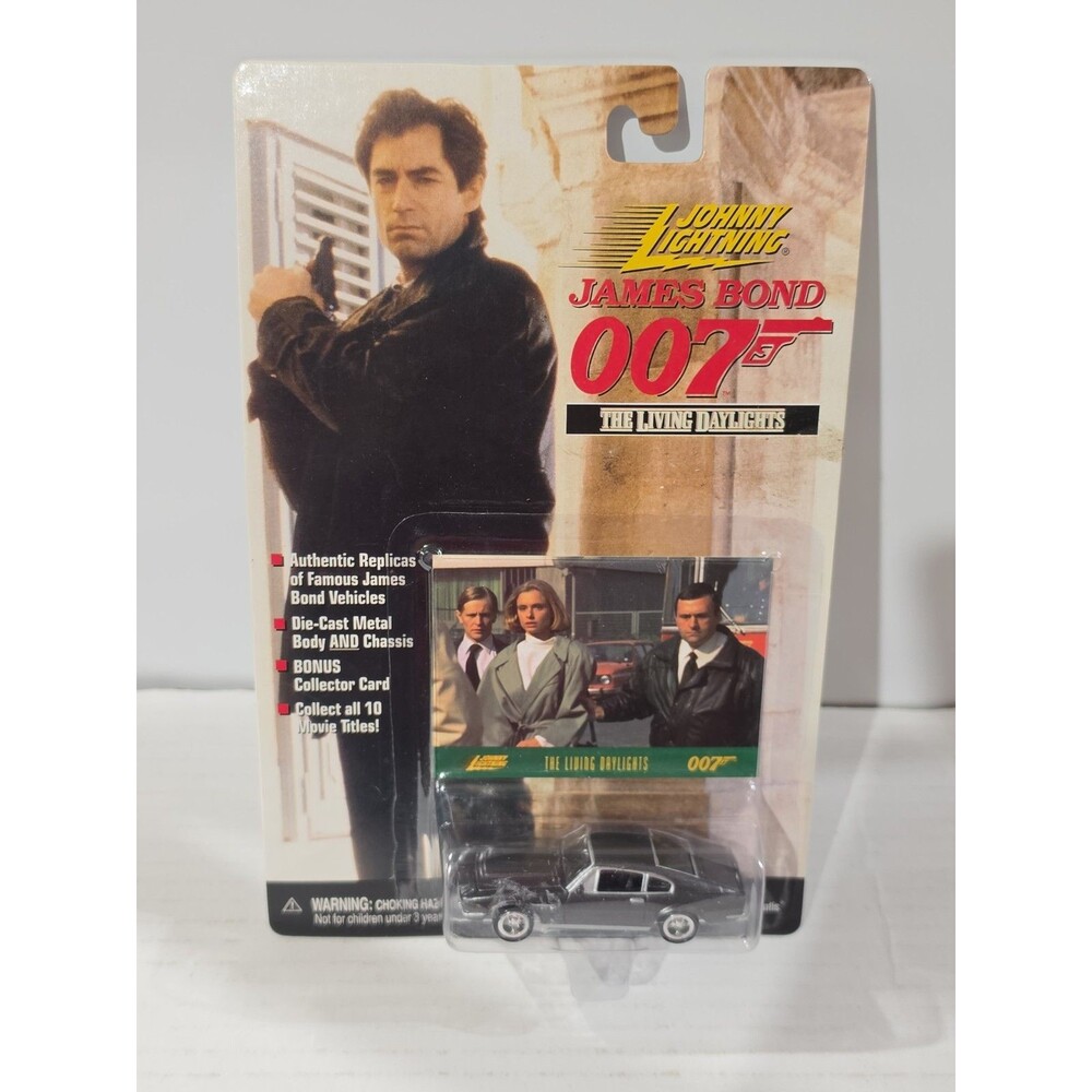 Johnny Lightning James Bond 007 Die Cast Car, Aston Martin, The Living Daylights